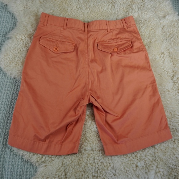 DANIEL CREMIEUX Orange KHAKI FLAT FRONT CHINO SHORTS MEN SIZE 33 Golf Casual Dad - Picture 4 of 10